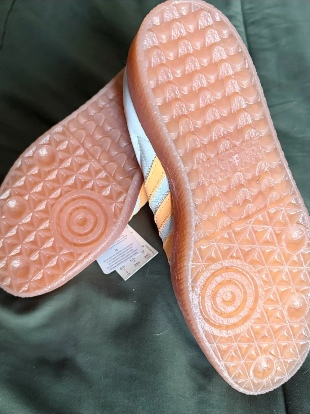 adidas Samba Women’s Sneakers in White and Peach
